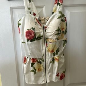 Floral corset top
